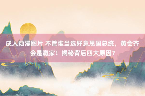 成人动漫图片 不管谁当选好意思国总统，黄会齐会是赢家！揭秘背后四大原因？