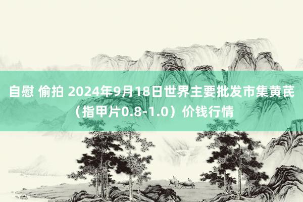 自慰 偷拍 2024年9月18日世界主要批发市集黄芪（指甲片0.8-1.0）价钱行情