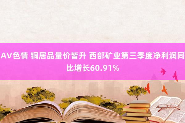 AV色情 铜居品量价皆升 西部矿业第三季度净利润同比增长60.91%