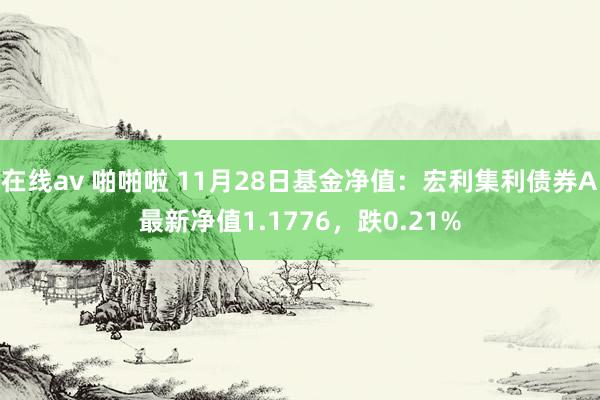 在线av 啪啪啦 11月28日基金净值：宏利集利债券A最新净值1.1776，跌0.21%