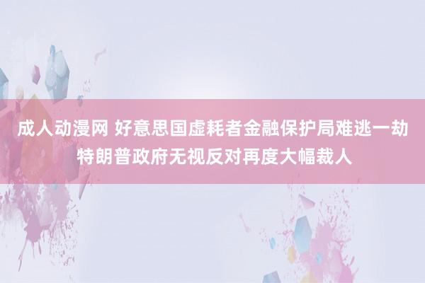 成人动漫网 好意思国虚耗者金融保护局难逃一劫 特朗普政府无视反对再度大幅裁人